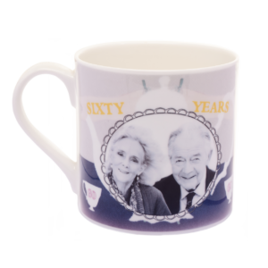 Bone-china mug, featuring our Anniversary Celebration design. Each Scribbleface gift is created by Francis Morrish at her photo design studio in Kent. Bespoke gifts that can be personalised with a favourite photograph.