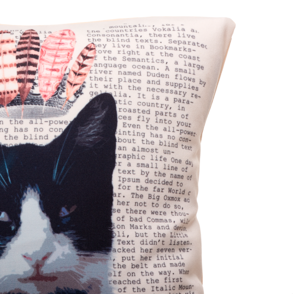 100% cotton canvas cushion, featuring our Feather Crown design. Each Scribbleface gift is created by Francis Morrish at her photo design studio in Kent. Bespoke gifts that can be personalised with a favourite photograph.