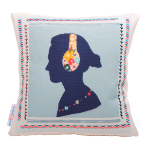 100% cotton canvas cushion, featuring our Flower Power design. Each Scribbleface gift is created by Francis Morrish at her photo design studio in Kent. Bespoke gifts that can be personalised with a favourite photograph.