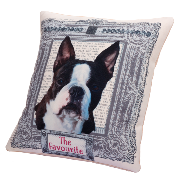 100% cotton canvas cushion, featuring our I've Been Framed design. Each Scribbleface gift is created by Francis Morrish at her photo design studio in Kent. Bespoke gifts that can be personalised with a favourite photograph.